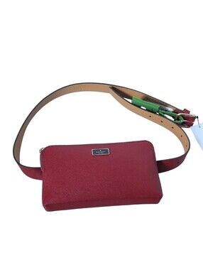 Kate Spade Leather Belt Bag in Deep Lipstick Size S/M